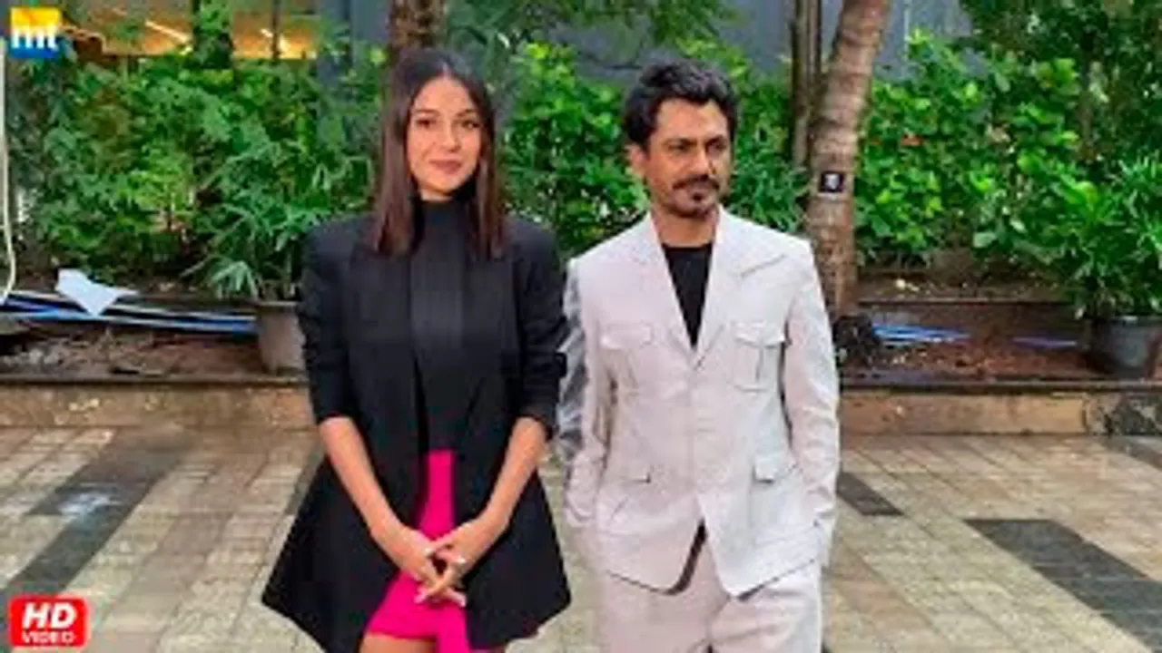 Shehnaaz Gill with Nawazuddin Siddiqui Together at Yaar Ka Sataya Hua Hai Music Video Launch