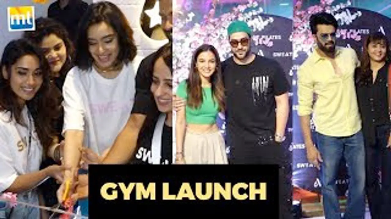 Shraddha Kapoor, Jasmin Bhasin-Aly Goni And Manish Paul with Wife At Grand Launch Of Sweat Pilates Gym