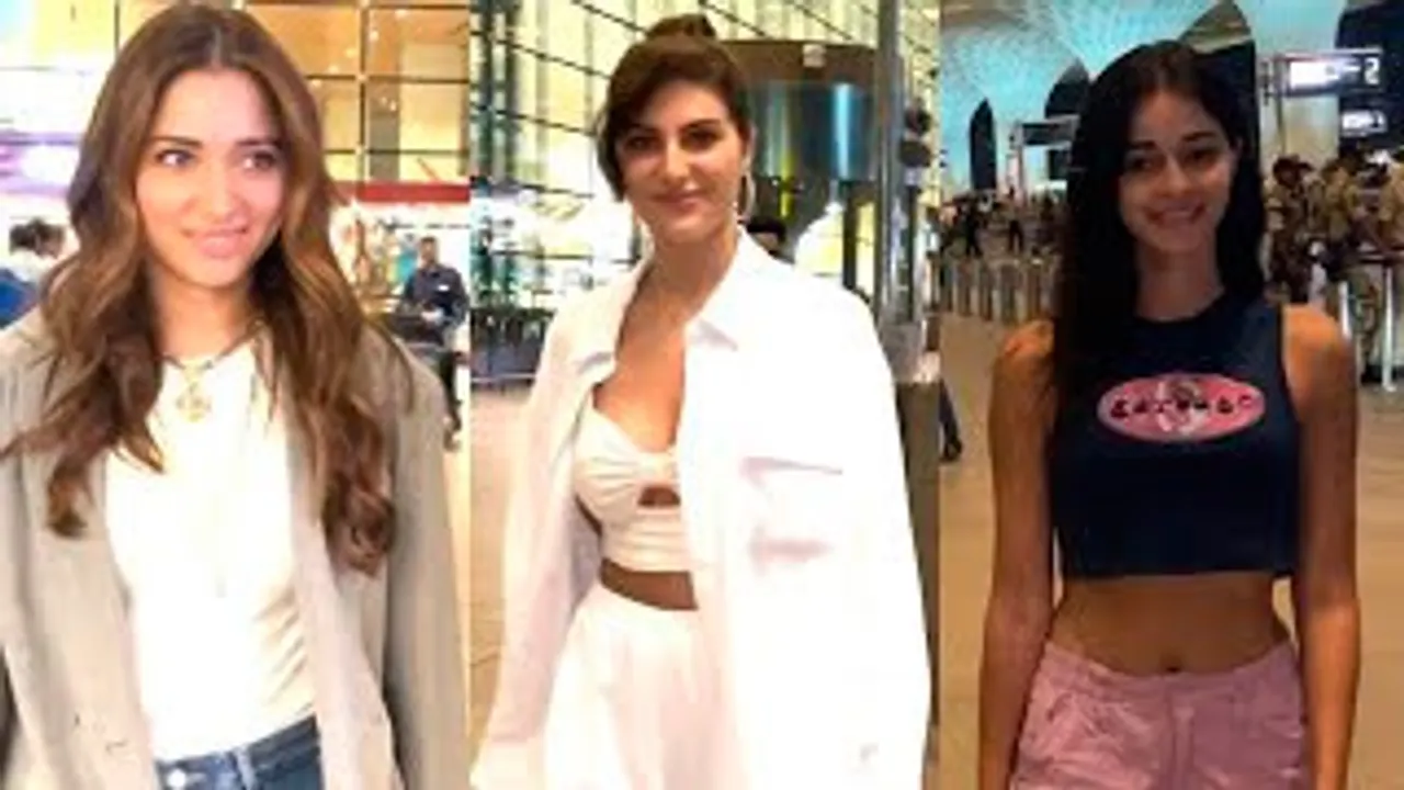 Tamannaah Bhatia Returns From Jailer Audio Launch, Ananya Panday & Elnaaz Norouzi Spotted At The Airport