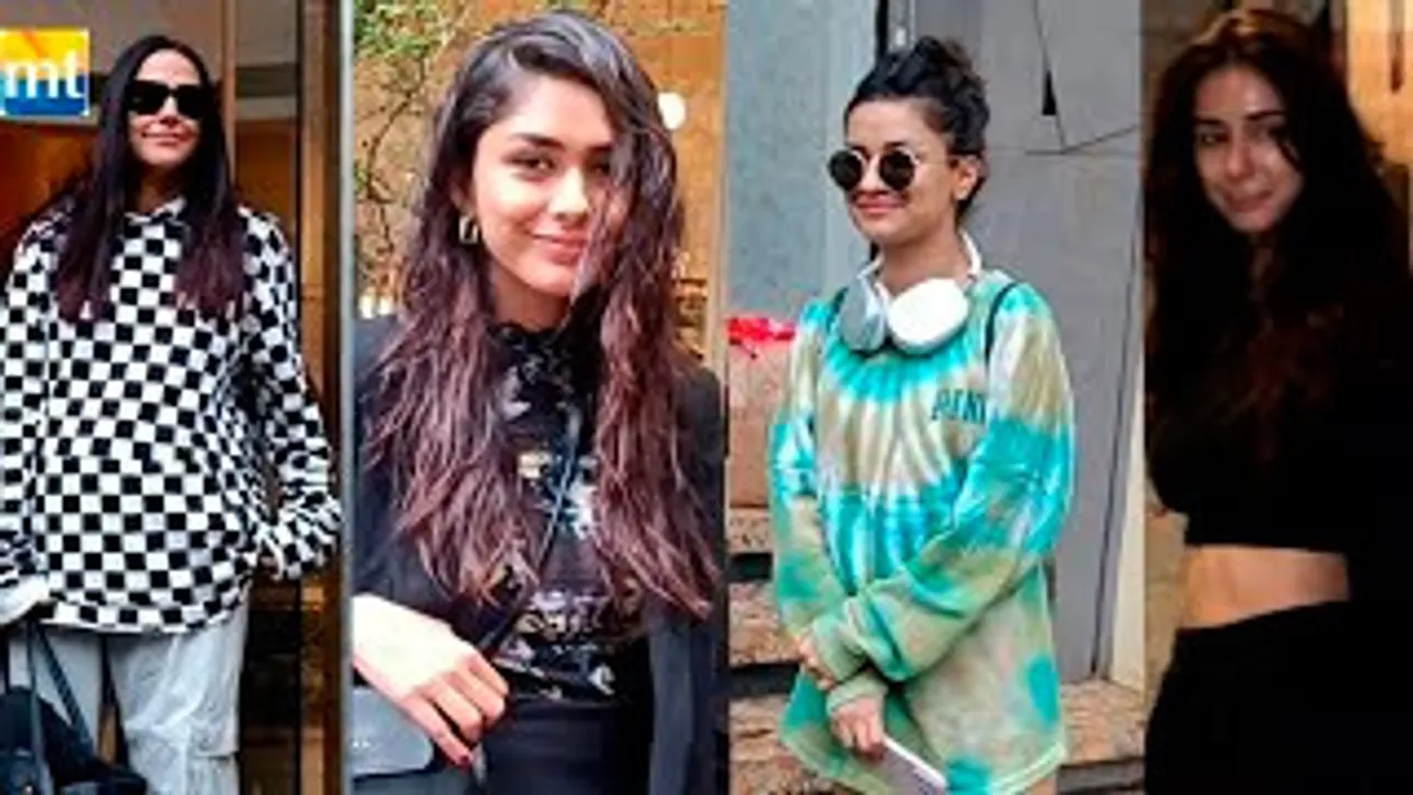 Mrunal Thakur Getting Wet In Rain, Disha Patani At Gym In Night, Avneet Kaur & Neha Dhupia At Salon