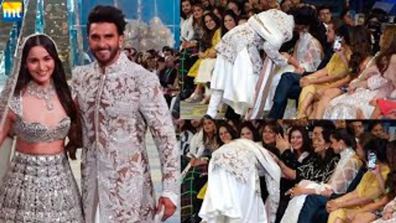 Ranveer Singh KISSES Deepika & Takes Mom's Blessing As He Walks The Ramp With Alia Bhatt