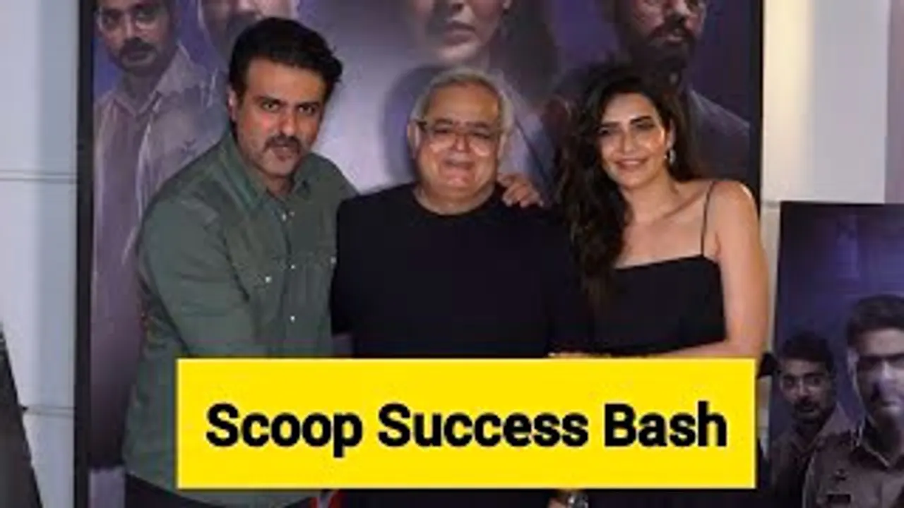 Karishma Tanna with Her Husband, Harman Baweja, Hansal Mehta at SCOOP Success Bash