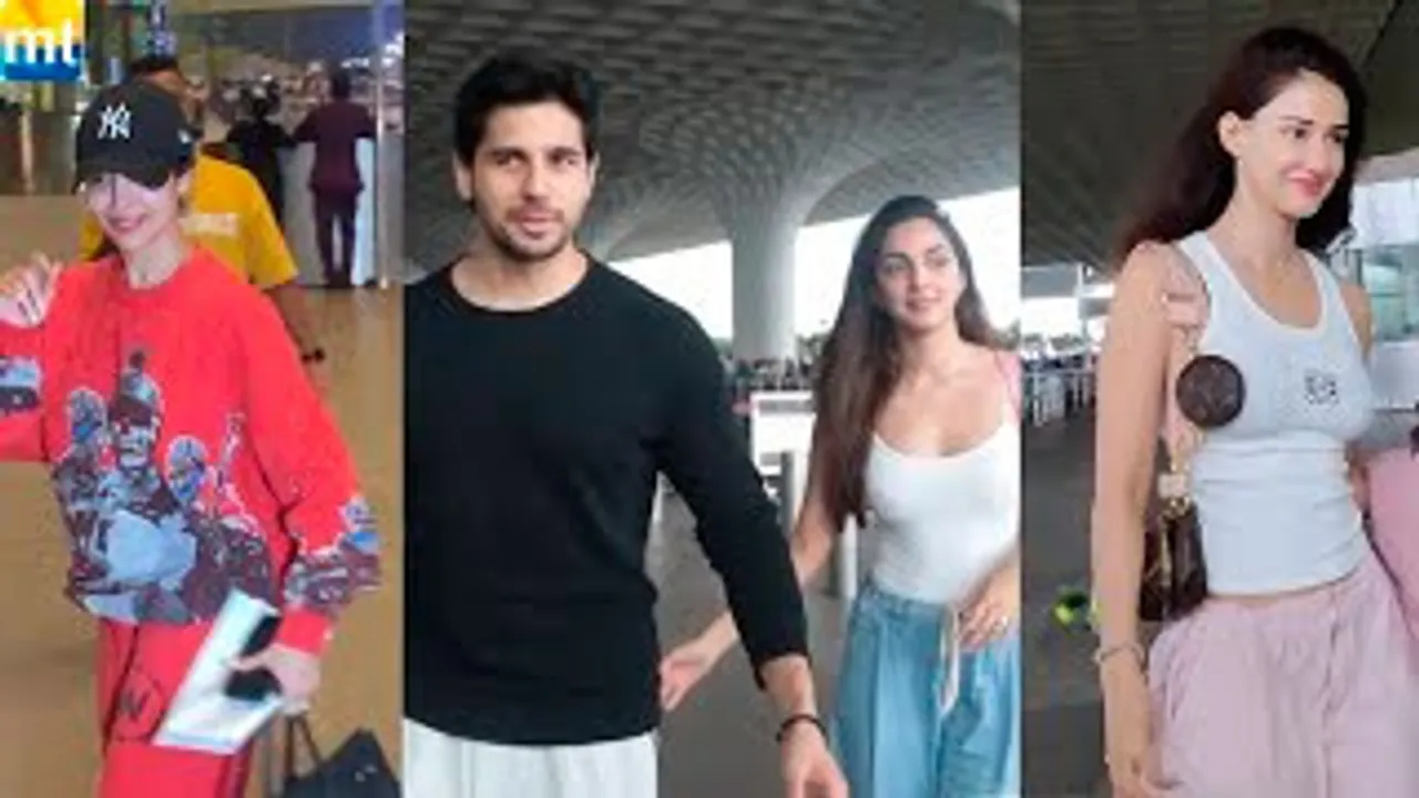 Sidharth Malhotra-Kiara Advani Off To Vacation, Disha Patani Seems Barbie, Red Hot Malaika Arora At Airport