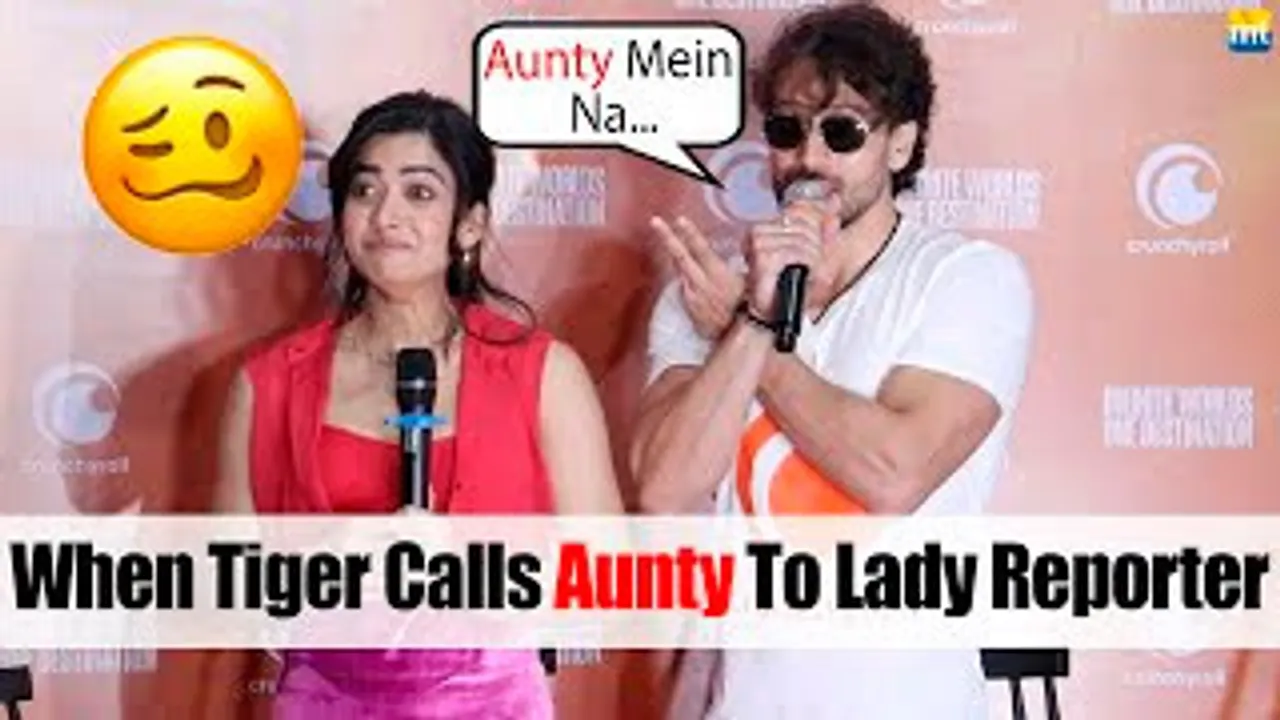 Tiger Shroff Calls AUNTY To Female Reporter, Watch Rashmika Mandanna's Hilarious Moment