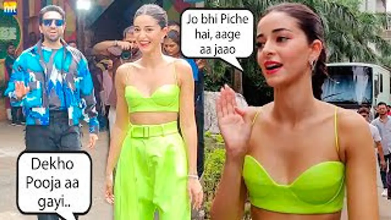 Paps TEASES Ayushmann Khurrana by calling 'POOJA', Ananya Panday says 'Aap Piche Nahi, Aage Aa Jaao During Dream Girl 2 Promotion