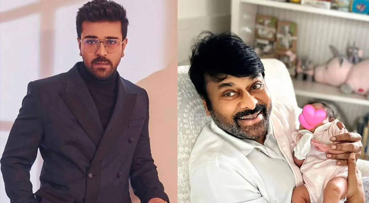 Happy Birthday Chiranjeevi : Ram Charan Wishes Birthday To Chiranjeevi With A Pic Of Newborn Klin Kaara Konidela —