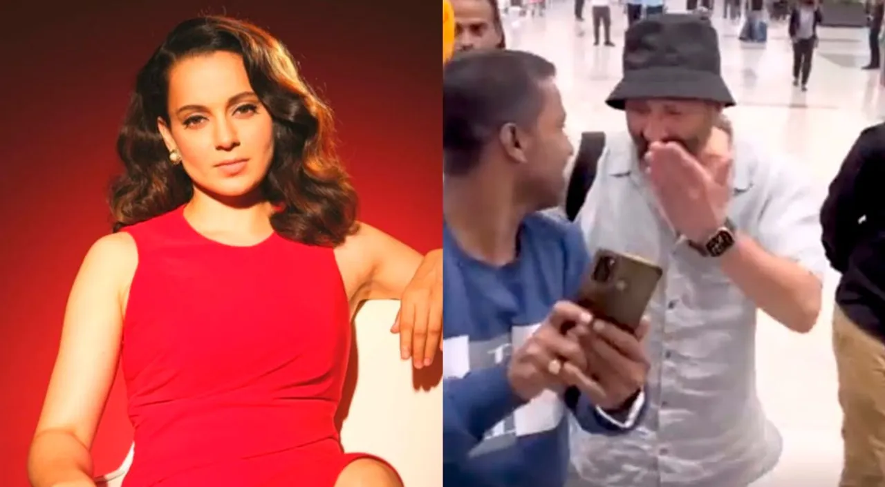 Kangana Ranaut Defends Sunny Deol Over The Viral Video Of Shouting At A Fan Trying To Take A Selfie —