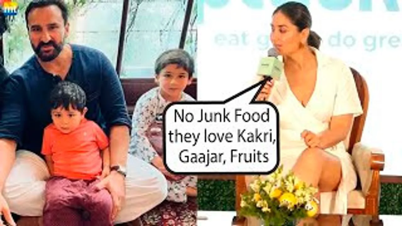 Taimur, Saif Love ककड़ी, गाजर Never Eat Junk Food Says Kareena Kapoor