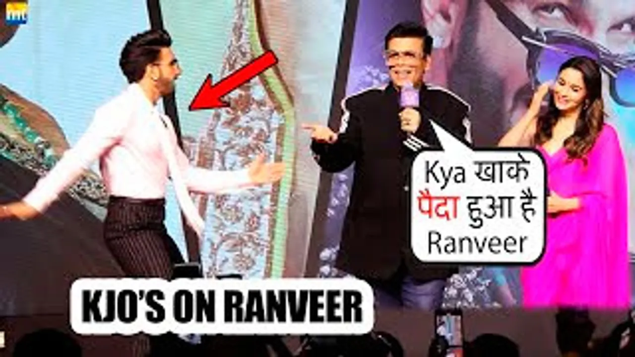 Ranveer Singh Kya Khaa Ke PAIDA Hua Pata Nahi! Karan Johar introduces him like this at RRKPK Success Meet