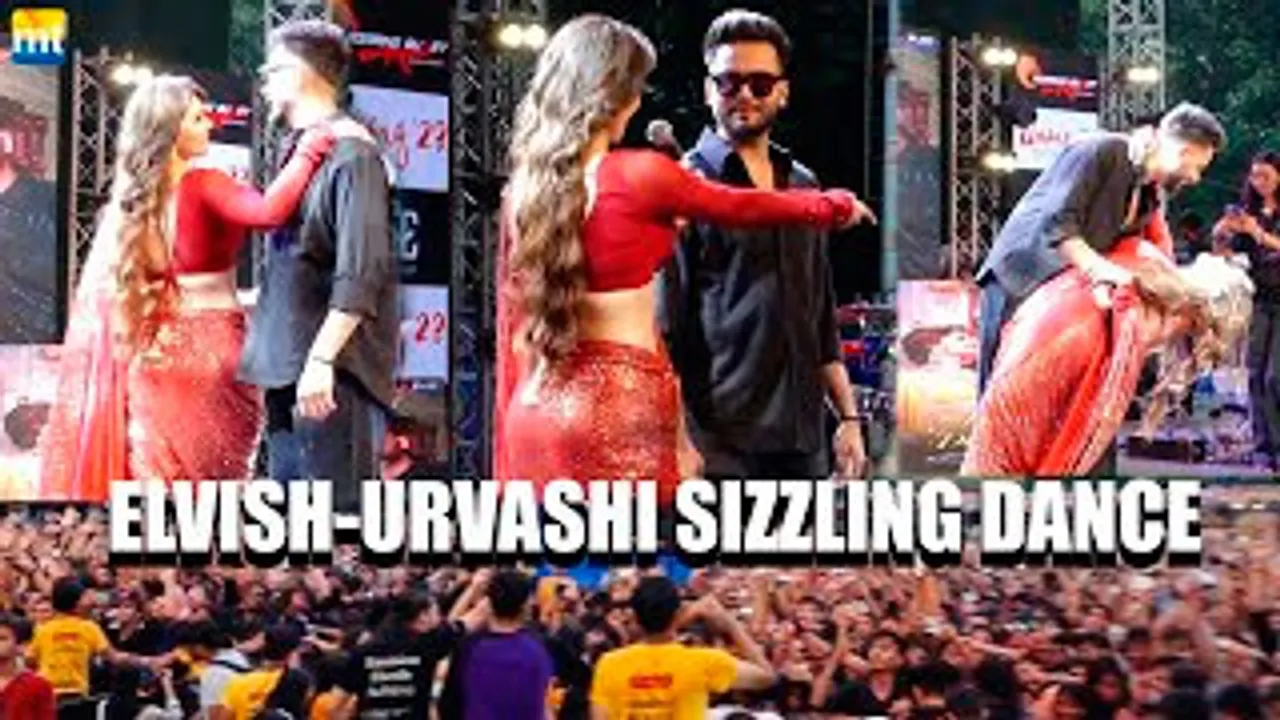 Elvish Yadav & Urvashi Rautela SIZZLING Dance at Hum Toh Deewane Song At Umang 2023