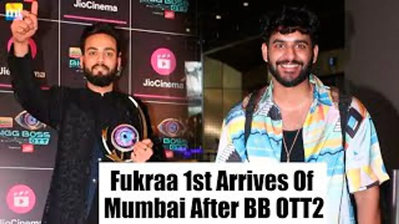 Abhishek Malhan Aka Fukra Arrives Mumbai First Time After LOOSING BB OTT 2 Trophy Against Elvish Yadav
