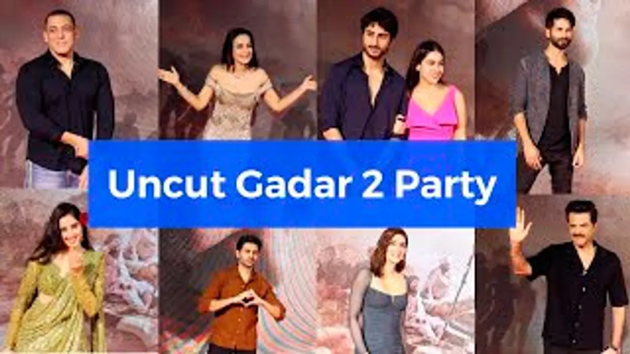 Salman Khan, Kartik Aaryan, Kriti Sanon, Vicky Kaushal, Sara Ali Khan And Others At Gadar 2 Success Bash