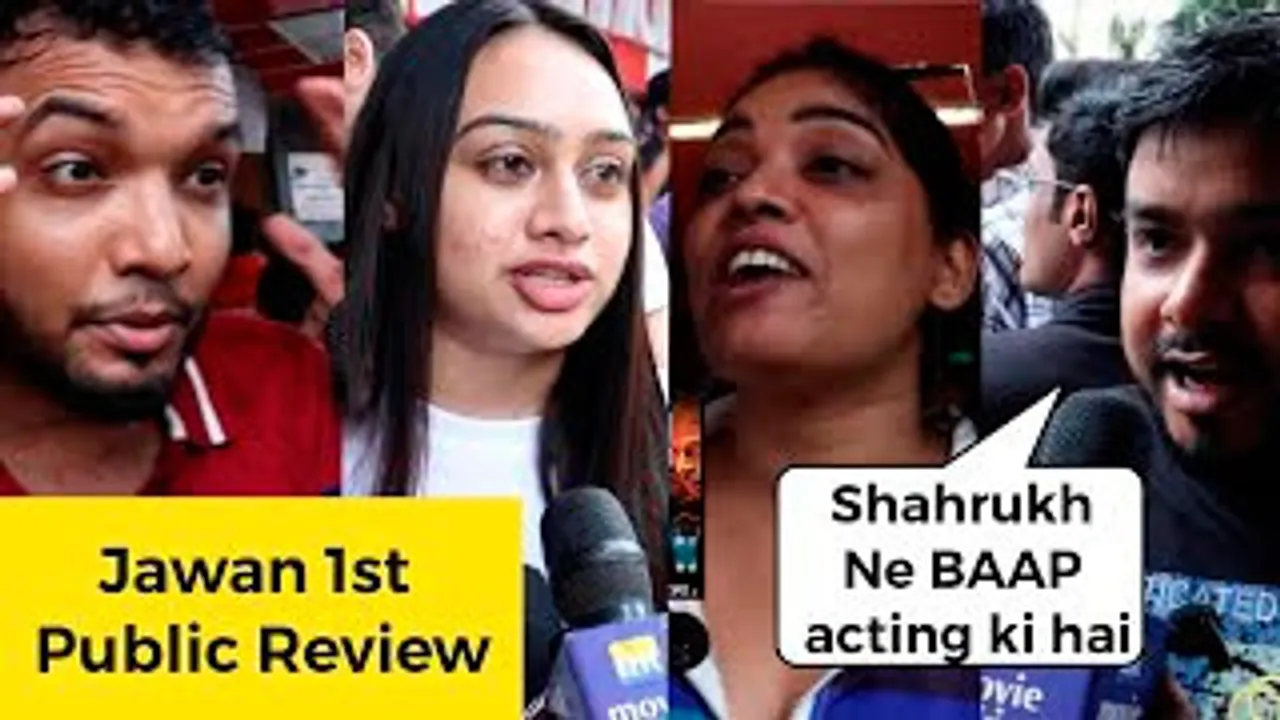 JAWAN देखके mein जवान हो गई - Jawan Public Review From Gaiety Galaxy