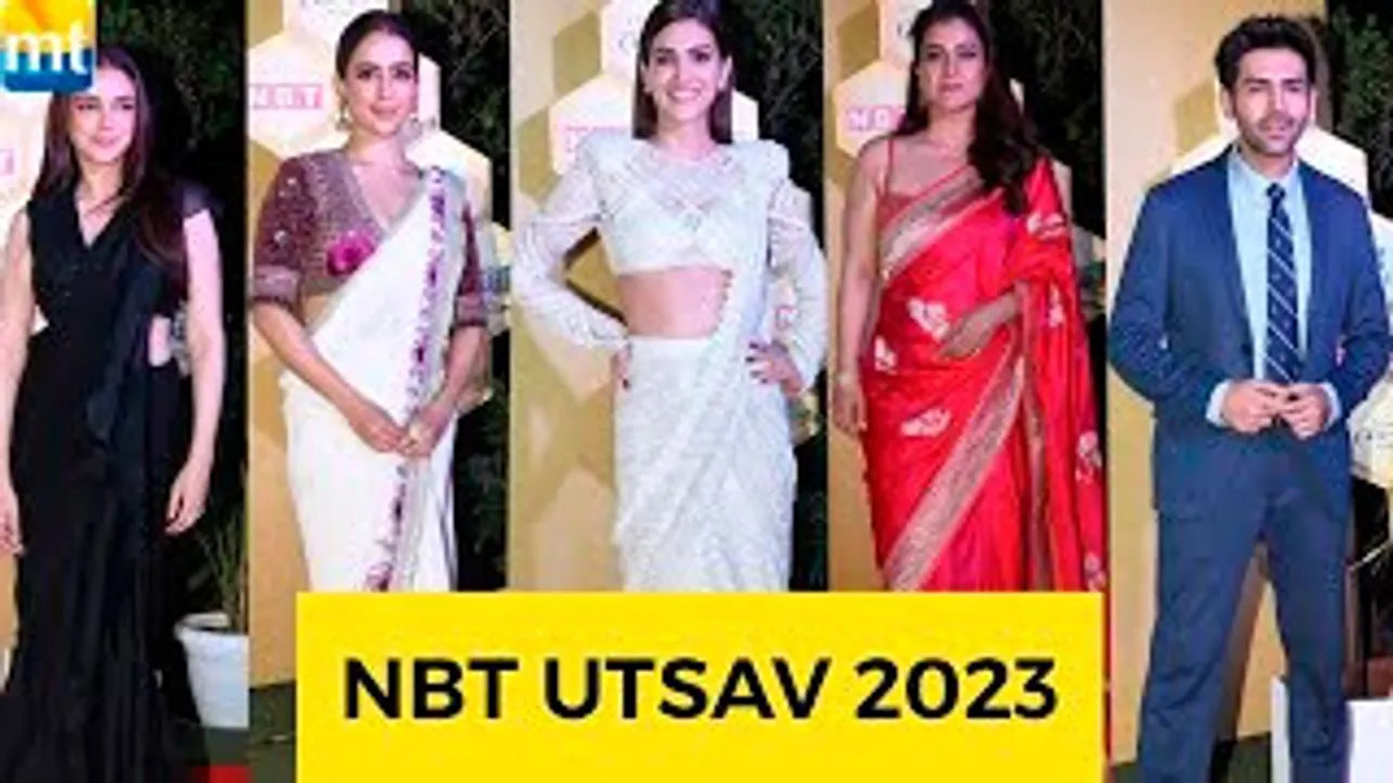Kriti Sanon, Kajol, Sanya Malhotra, Kartik Aaryan, Varun Dhawan, Vaani Kapoor And Others Celebs At NBT Utsav 2023