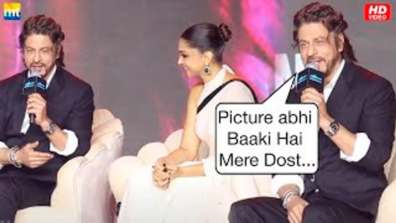 Shah Rukh Khan Recreates Om Shanti Om Dialogue With Deepika Padukone At Jawan Press Conference