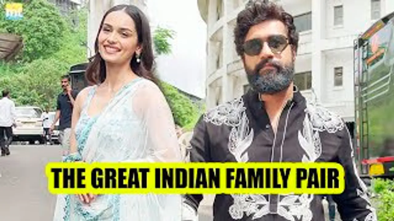 Vicky Kaushal with Manushi Chillar On India’s Best Dancer Sets For The Great Indian Family Promotions