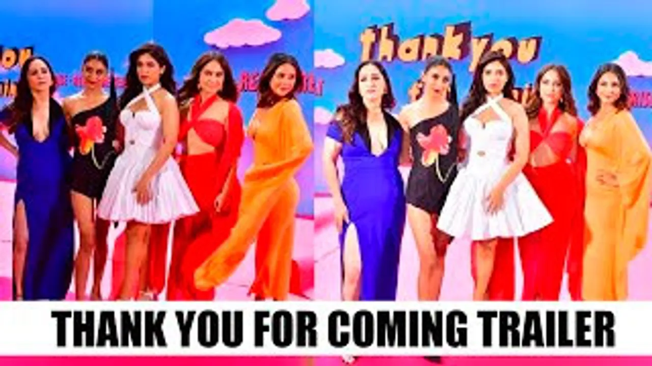 Shehnaaz Gill, Bhumi Pednekar, Kusha Kapila, Dolly Singh, Shibani Bedi & Rhea Kapoor Arrive At Thank You For Coming Trailer Launch