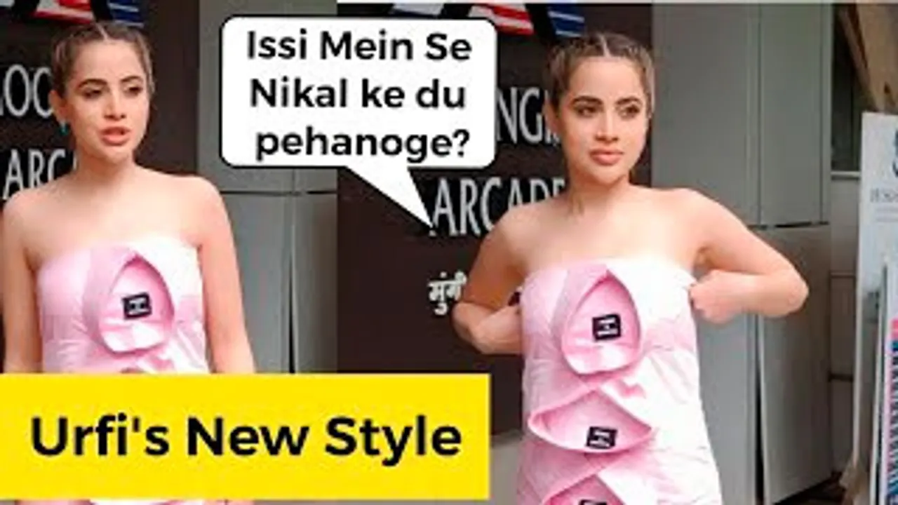 Shirt Up! Urfi Javed Serves In Pink Shirt, Setting New Dressing Statements