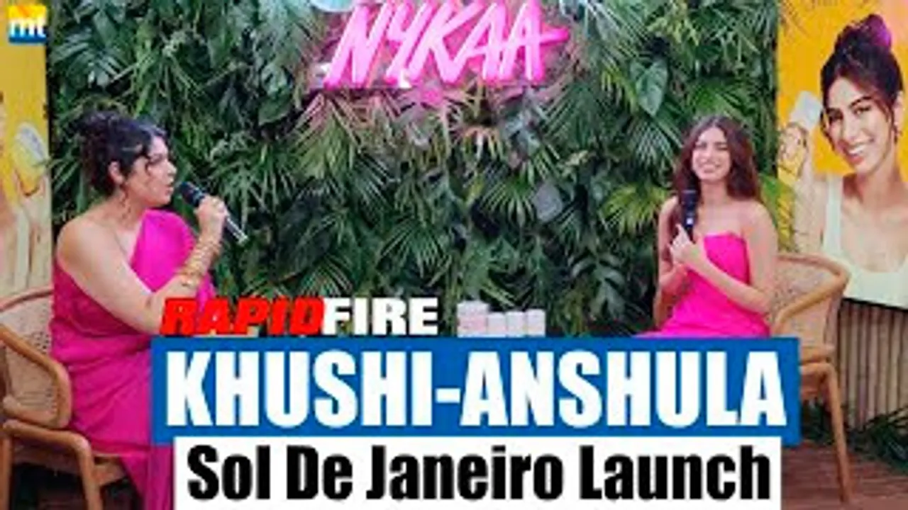 Sisters Khushi Kapoor x Anshula Kapoor In A Rapid Fire During Sol De Janeiro Launch