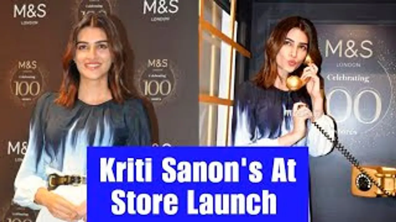 Kriti Sanon Looks Beauty In Black & White Midi Dress As She Flashes A Sparkling Smile At A Store Launch