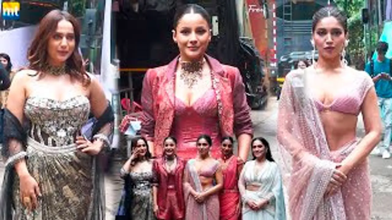 Shehnaaz Gill, Bhumi Pednekar, Kusha Kapila, Dolly Singh & Shibani Bedi On India's Got Talent Sets For Thank You For Coming Promotion