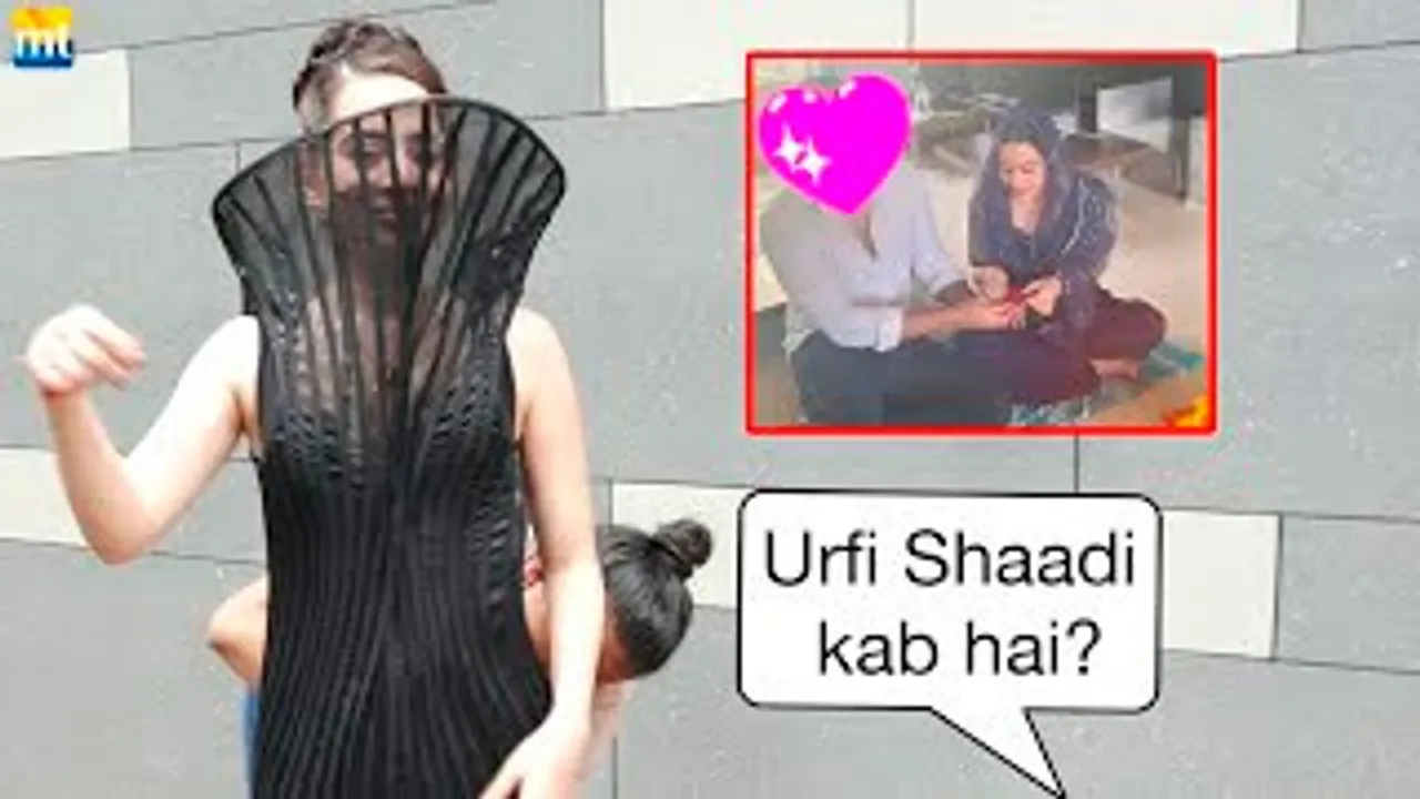 Urfi Javed Gets Blushes When Paps Asks 'Woh ENGAGEMENT ka News Kya Hai?'
