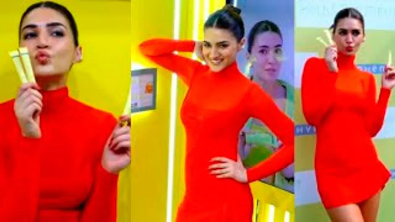 Kriti Sanon Raises The Temperature In Spicy Red At Nykaaland, Looking Absolutely Stunning