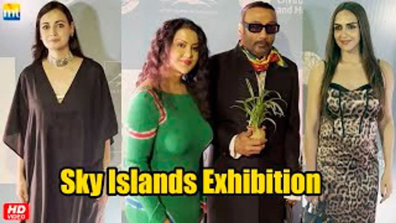Dia Mirza, Jackie Shroff, Amruta Fadnavis, Esha Deol & Others At Sky Islands Exhibition