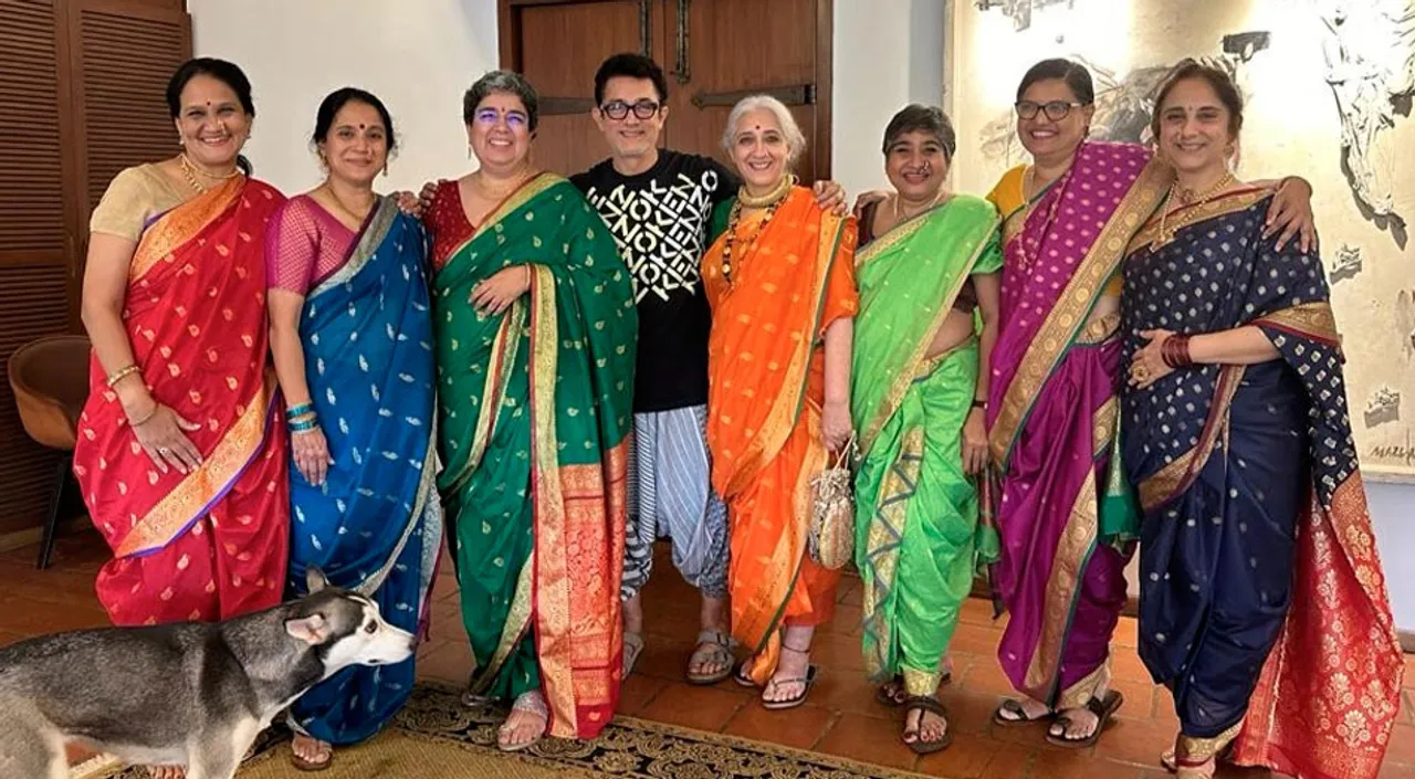CULTURAL CROSSOVER! Aamir Khan Made Sure That The Women Of His Family Wore Traditional Marathi Navvari Sarees