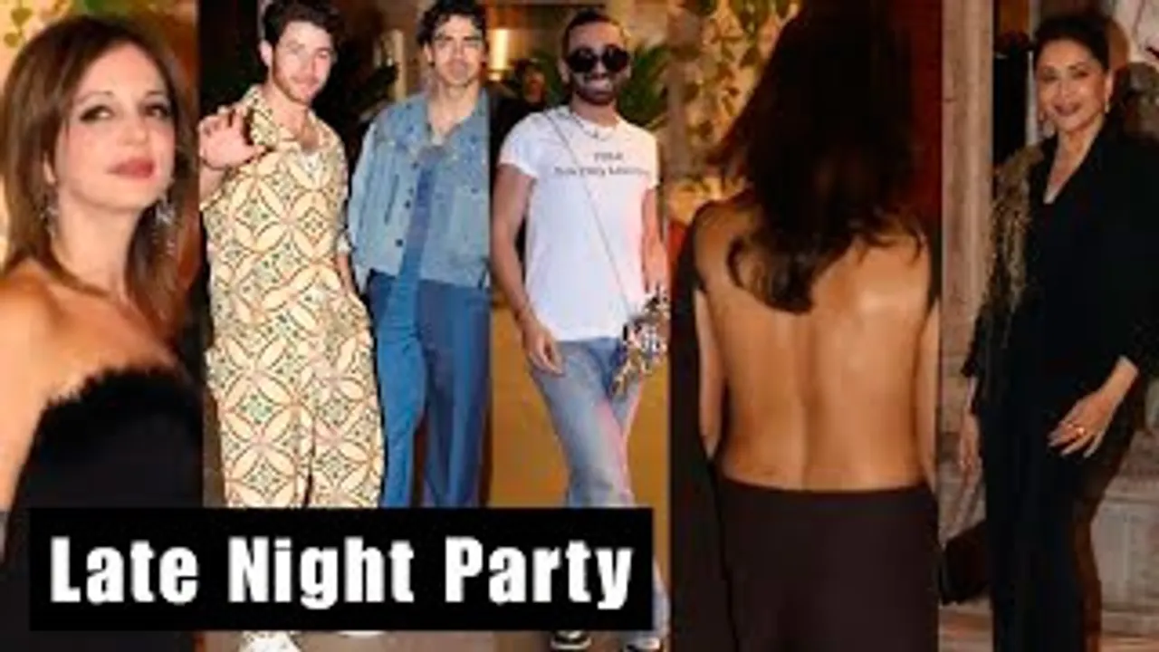 Nick Jonas, Orry, Sussanne Khan, Sonam Kapoor, Madhuri Dixit, Bhumi Pednekar & Celebs Attend A Late Night Party