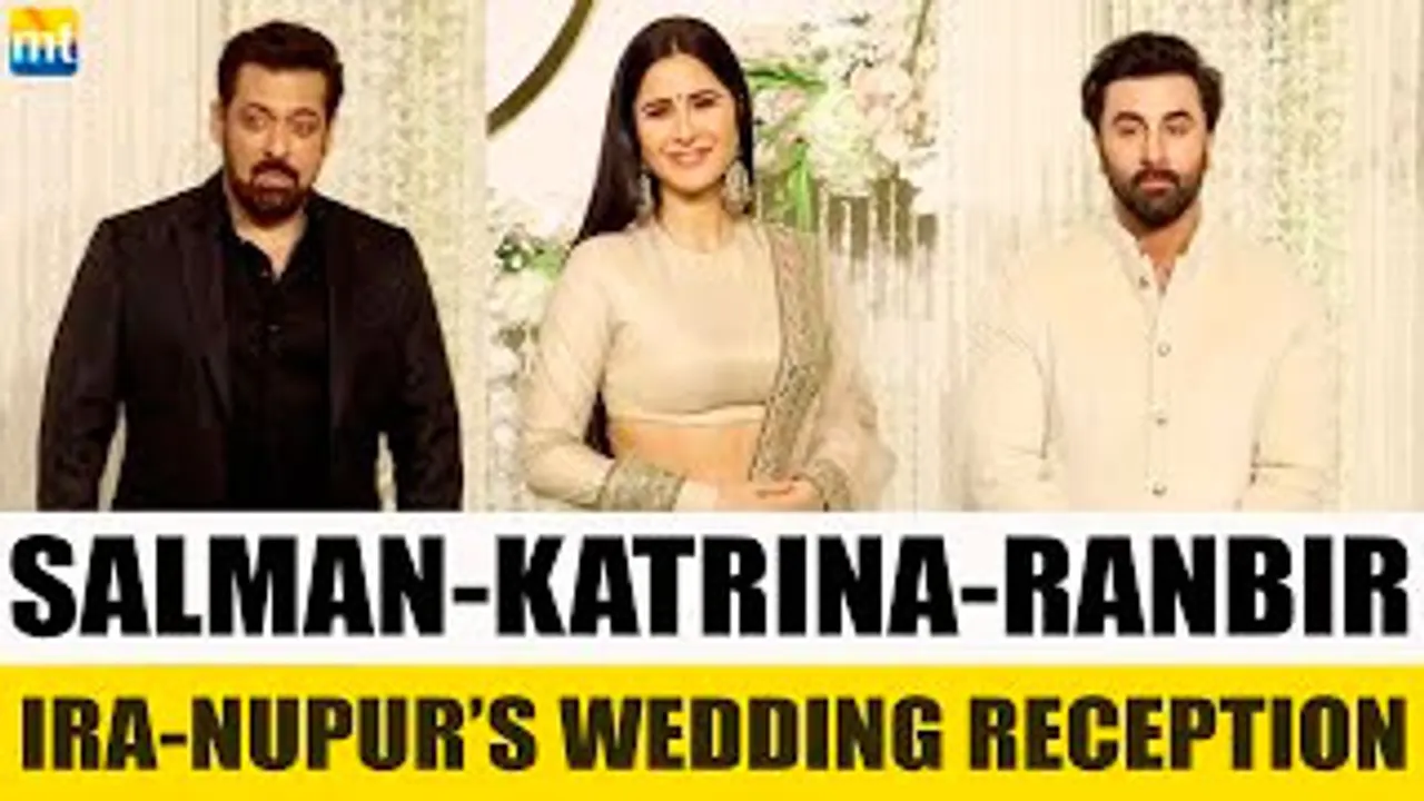 Salman Khan, Katrina Kaif & Ranbir Kapoor At Same Event With Other Celebs At Aamir Khan's Daughter Ira Khan's Reception