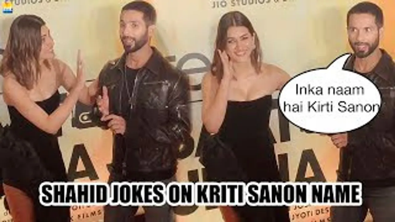 Shahid Kapoor Jokes About Kriti Sanon's Name As They Arrive At Teri Baaton Mein Aisha Uljha Jiya Trailer Launch