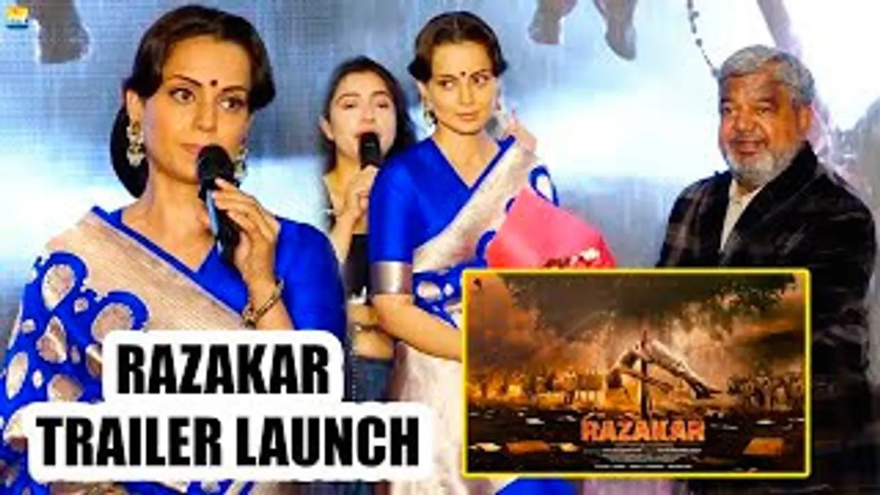 Kangana Ranaut At (Hindi) Controversial Razakar The Silent Genocide (Hindi) Trailer Launch In Hyderabad