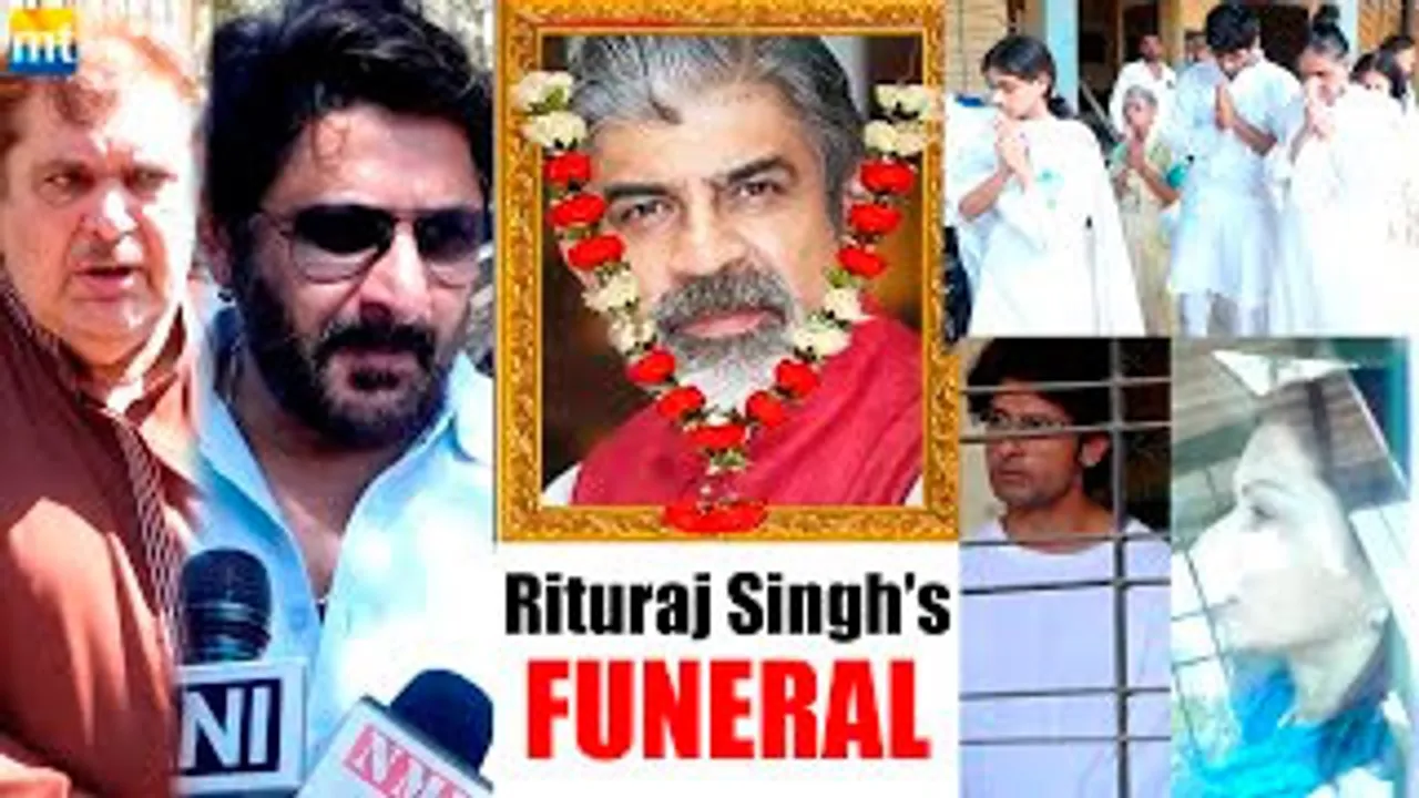 Rituraj Singh FUNERAL - Family Gets Emotional, Arshad Warsi, Raza Murad, Bhagyashree, Ravi Dubey & Others Attend The Last Rites