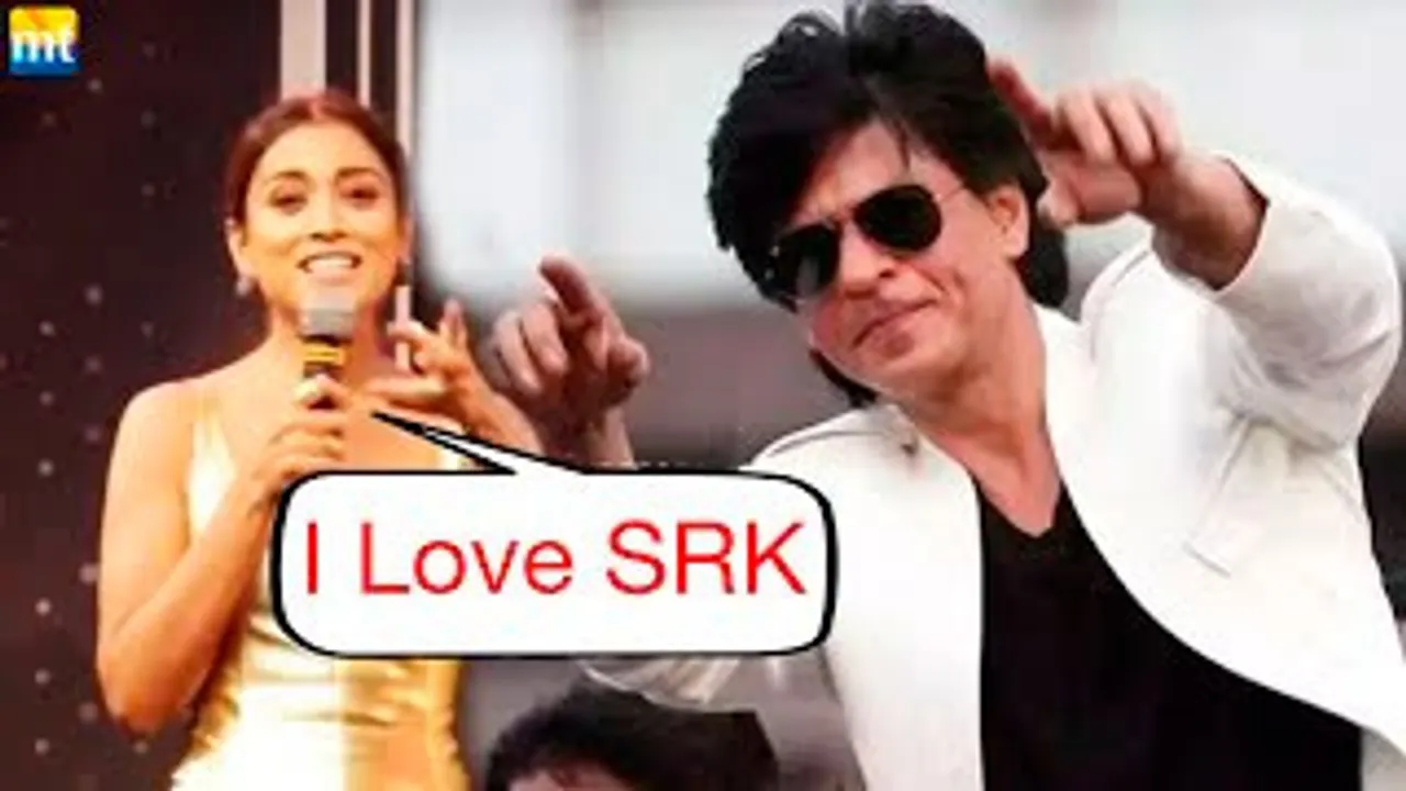 I love Shah Rukh Khan - Shriya Saran's Fangirl Confession Standing Beside Mannat
