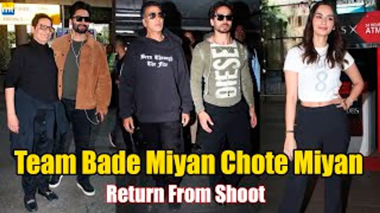 Team Bade Miyan Chote Miyan Return From Their Shoot In Jordan