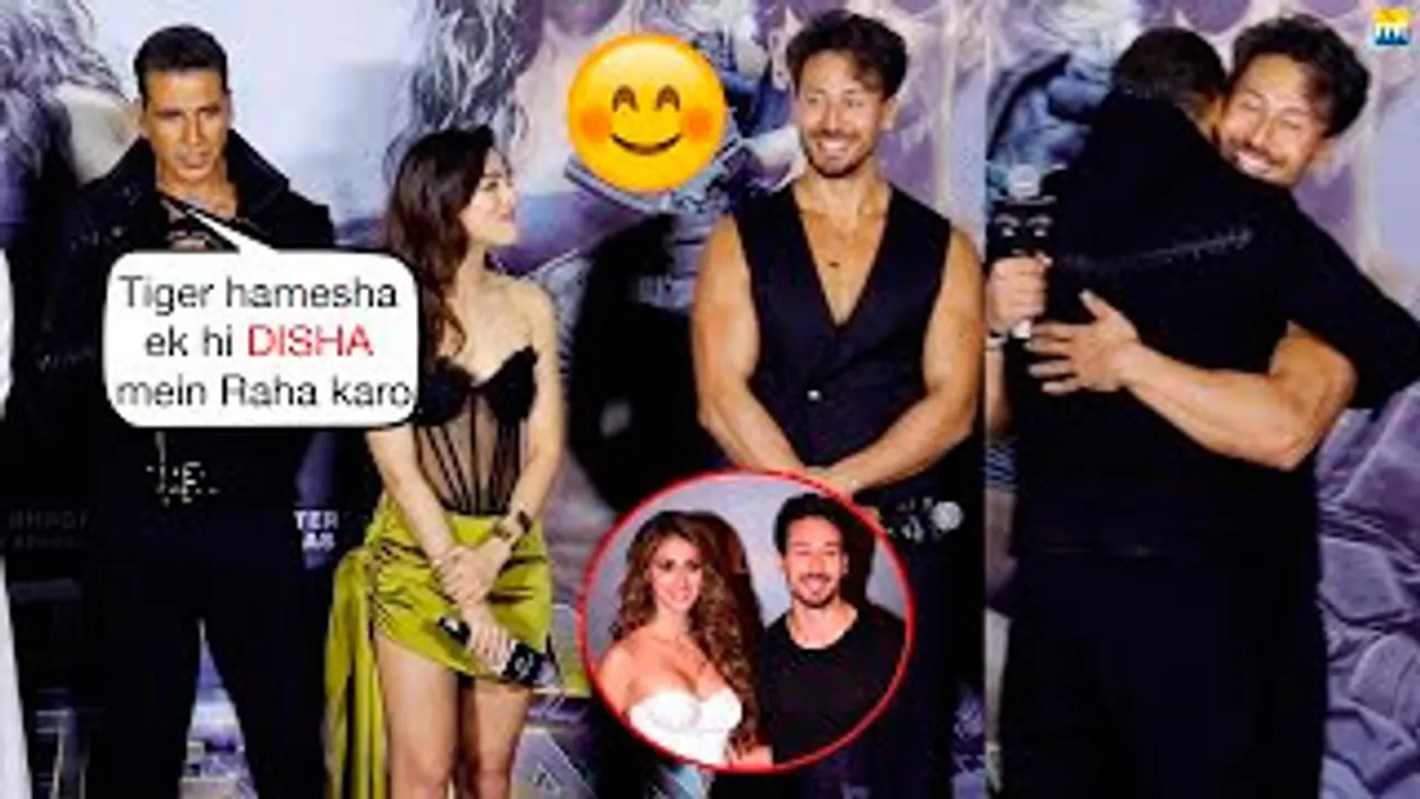 Akshay Kumar Makes A Hilarious Joke On DISHA Patani Tiger Shroff BLUSHES At Bade Miyan Chote Miyan Trailer Launch
