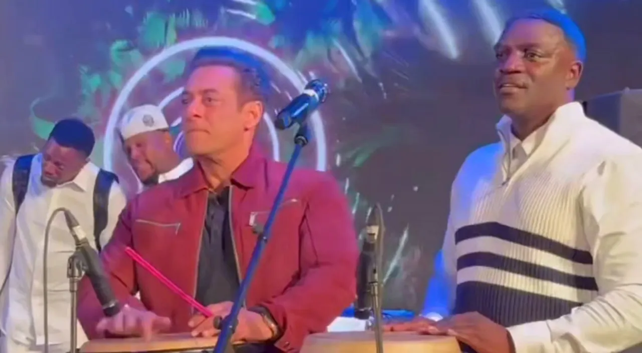 Salman Khan and Akon's Rocking Jugalbandi at Ambani's Pre-Wedding Is Unmissable; Watch Video