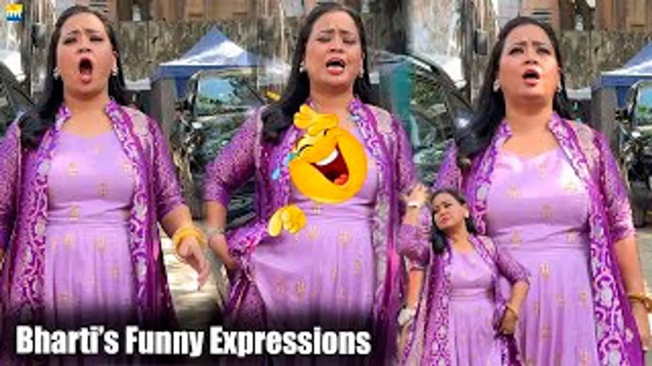 खुजाते हुए, मुँह फाड़ा हुआ Mat Daalo! Comedian Bharti Singh Instructs Paps To Put Good Song On Her Pic