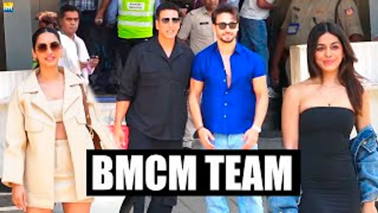Bade Miyan Chote Miyan Team Akshay Kumar, Tiger Shroff, Manushi Chhillar & Alaya F Leave Dubai For Movie's Grand Event