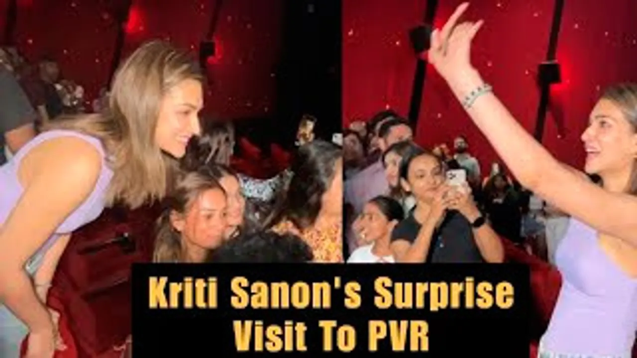 Kriti Sanon Visits Theatre To Watch LIVE Audience Reaction To Crew Movie