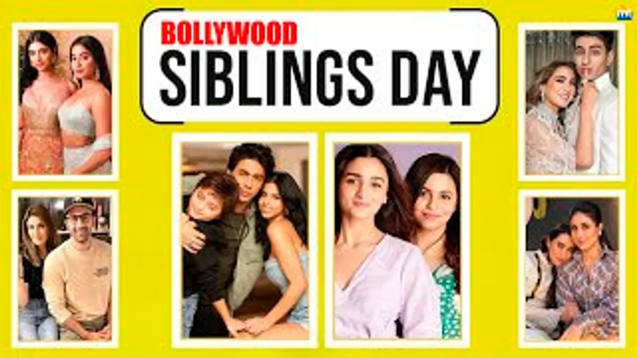 मशहूर बॉलीवुड भाई-बहन जोड़ी' Alia Bhatt-Shaheen Bhatt, Aryan Khan-Suhana Khan, Sara Ali Khan-Ibrahim Ali Khan, Ranbir Kapoor-Riddhima Kapoor, Janhvi Kapoor-Khushi Kapoor