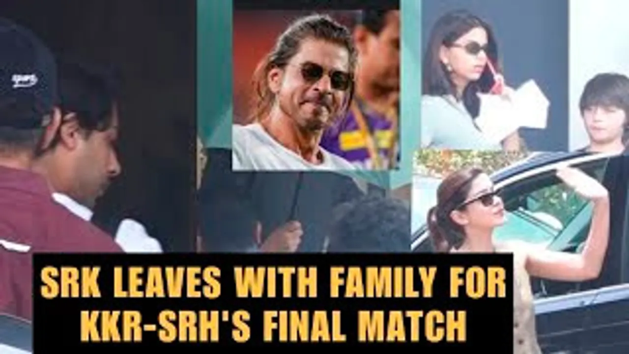 Shah Rukh Khan, Aryan Khan, Suhana Khan, Ananya Pandey Leave For KKR-SRH'S Final Match In IPL 2024