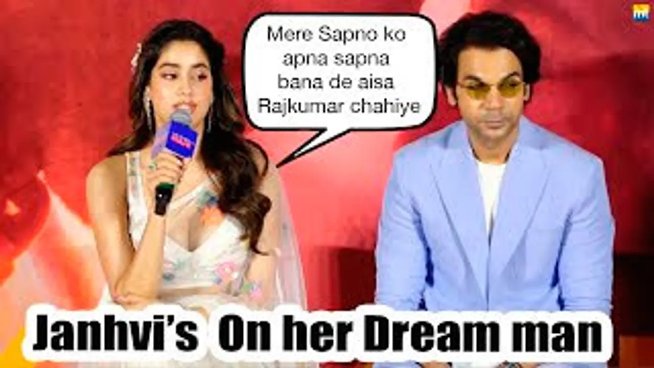Janhvi Kapoor Describes Her Sapno Ka Rajkumar In Front Of Rajkummar Rao