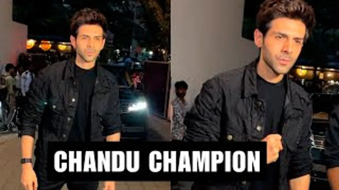 Kartik Aaryan Chatting With Paps As He Kicks Off Chandu Champion Promotions - Watch Video