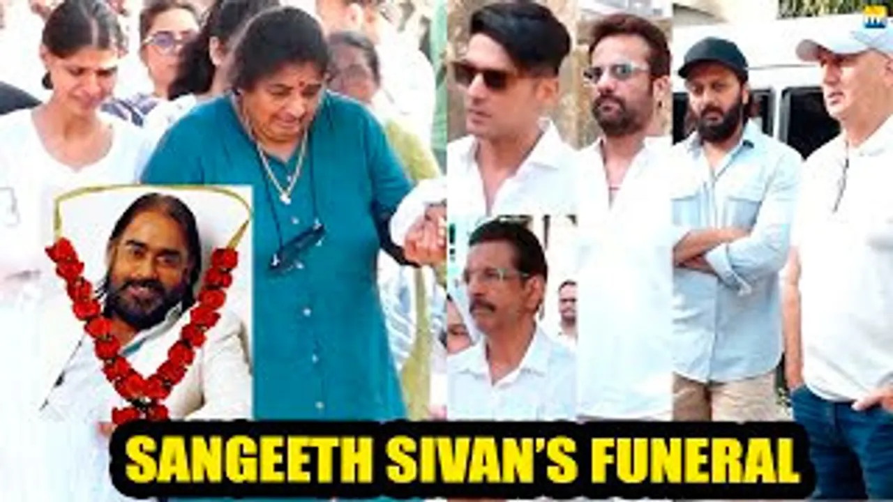 Sangeeth Sivan's FUNERAL | Riteish Deshmukh, Fardeen Khan, Zayed Khan, Anupam Kher & Others At The Funeral