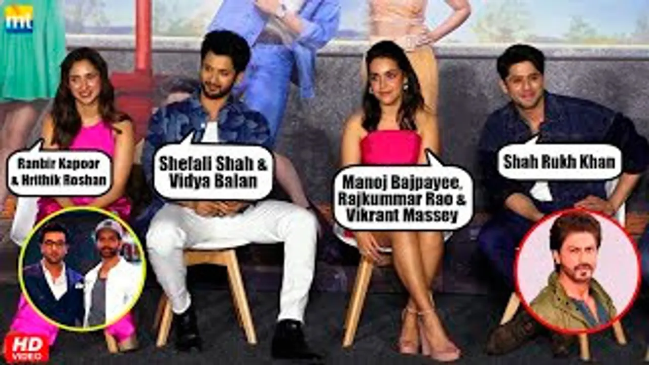 100% SRK- Jibraan Khan, में Hrithik-Ranbir की फैन हूँ - Pashmina Roshan Along With Rohit Saraf & Naila Grewal At Ishq Vishk Rebound Trailer Launch