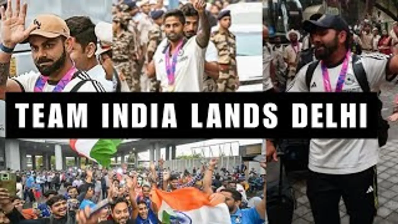 Team India Lands in Delhi After Winning The T20 World Cup | Rohit Sharma, Virat Kohli, Hardik Pandya, Suryakumar Yadav & Other Team Players