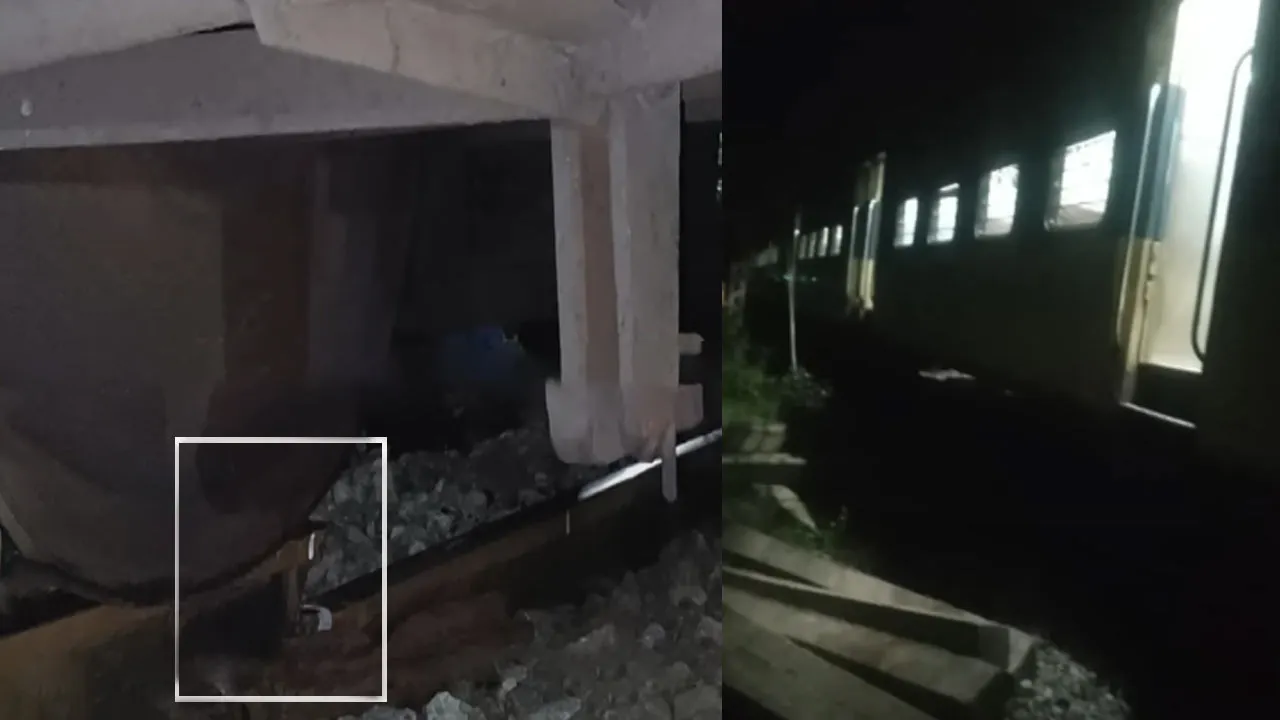  Broken rail - panic near Ranipet Photograph: (train) 