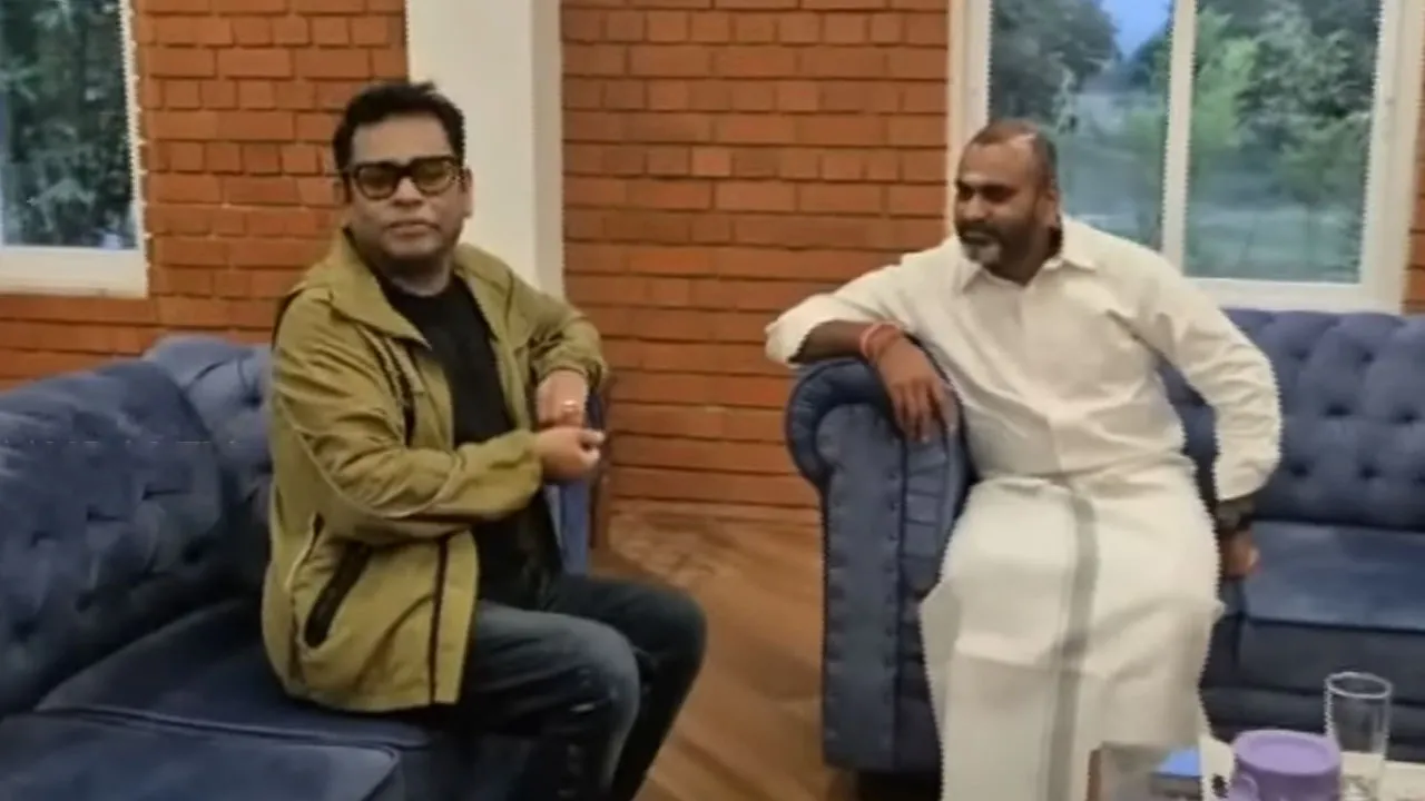  ஏ.ஆர்.ரஹ்மானுடன் எல்.முருகன் திடீர் சந்திப்பு